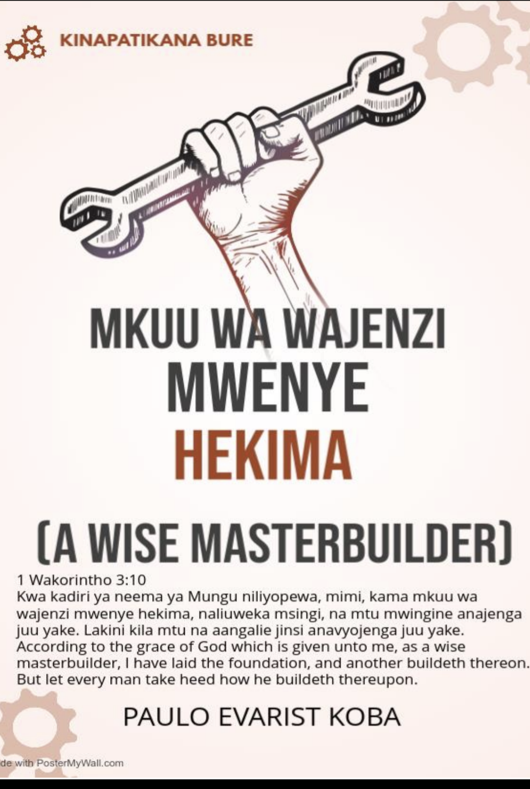 MKUU WA WAJENZI MWENYE BIDII